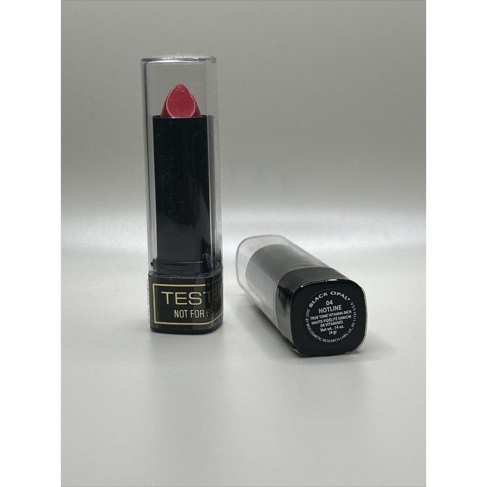 Set of 2 BLACK OPAL Lipsticks Hotline TESTERS True Tone Vitamin Rich BLK/OPL